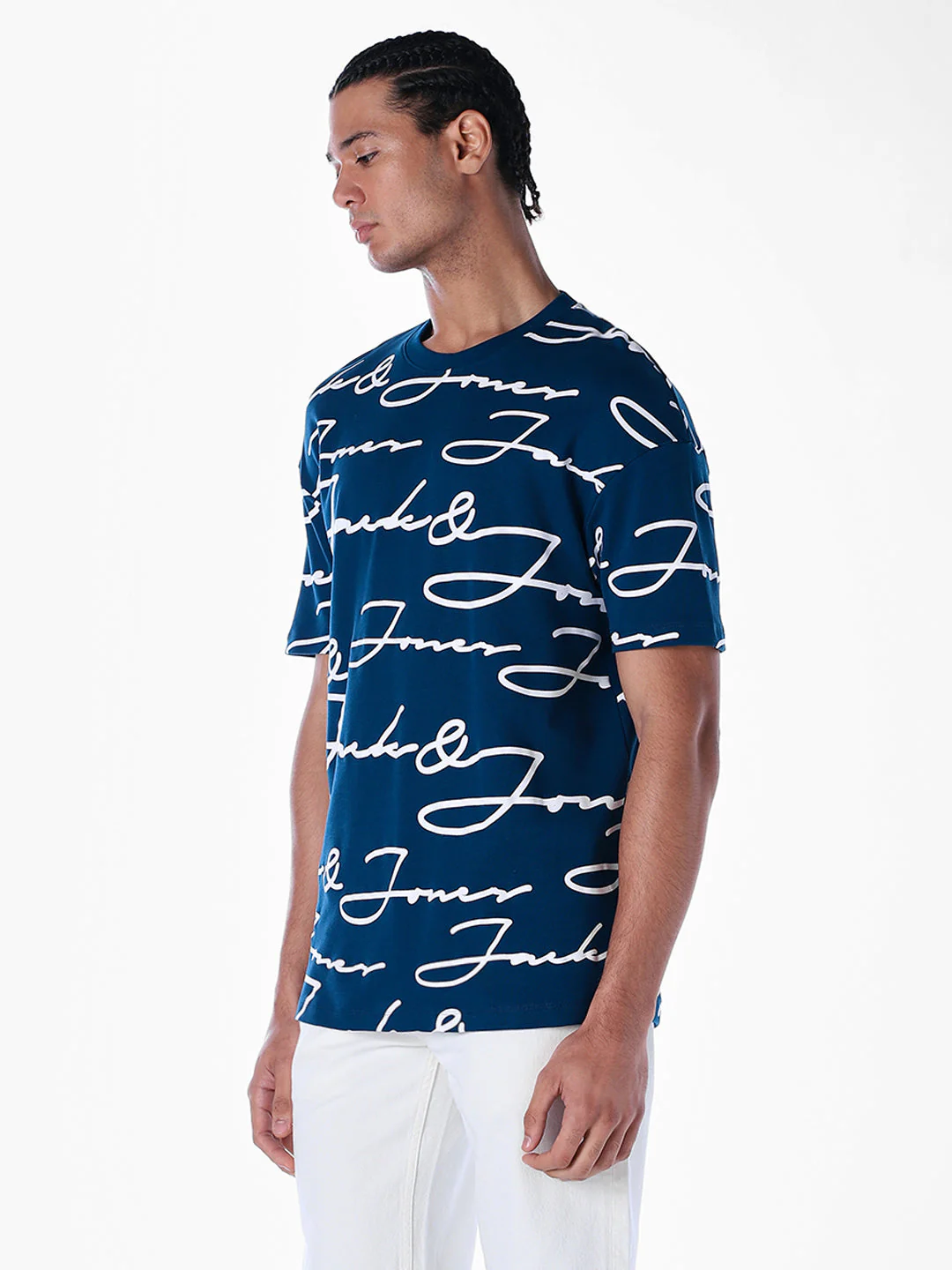 Typographic Logo Print Oversized T-shirt - Image 3