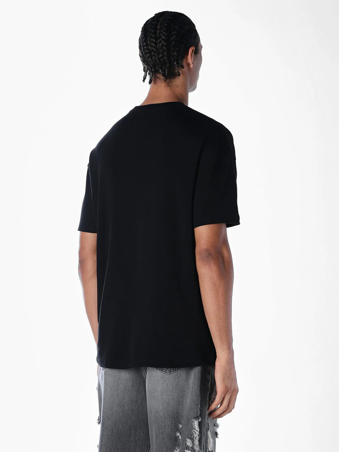 Printed Oversized Black T-shirt - Image 4