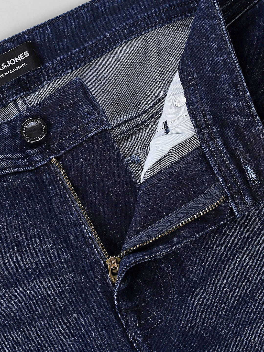 Dark Blue Mildly Washed Slim Fit Jeans - Image 5