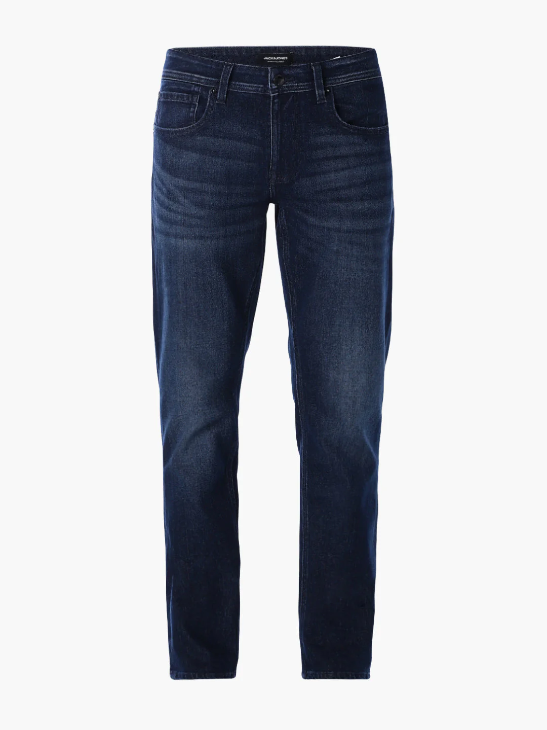 Dark Blue Mildly Washed Slim Fit Jeans - Image 7