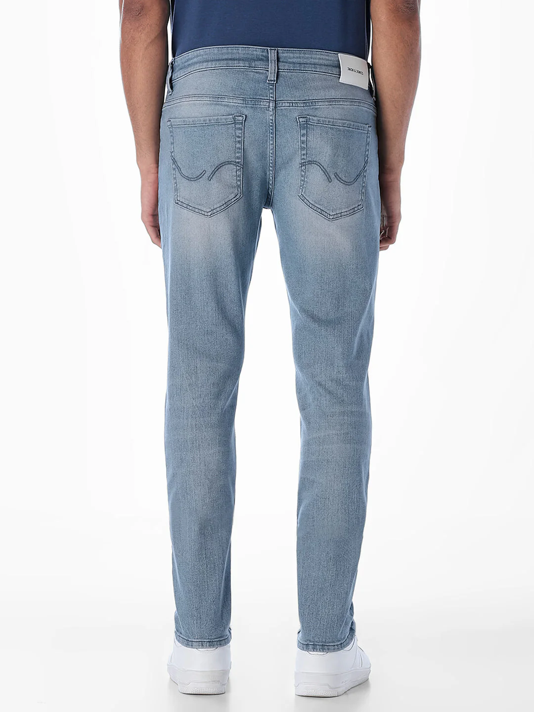 Light Blue 5 Pocket Glenn Slim Fit Jeans - Image 3