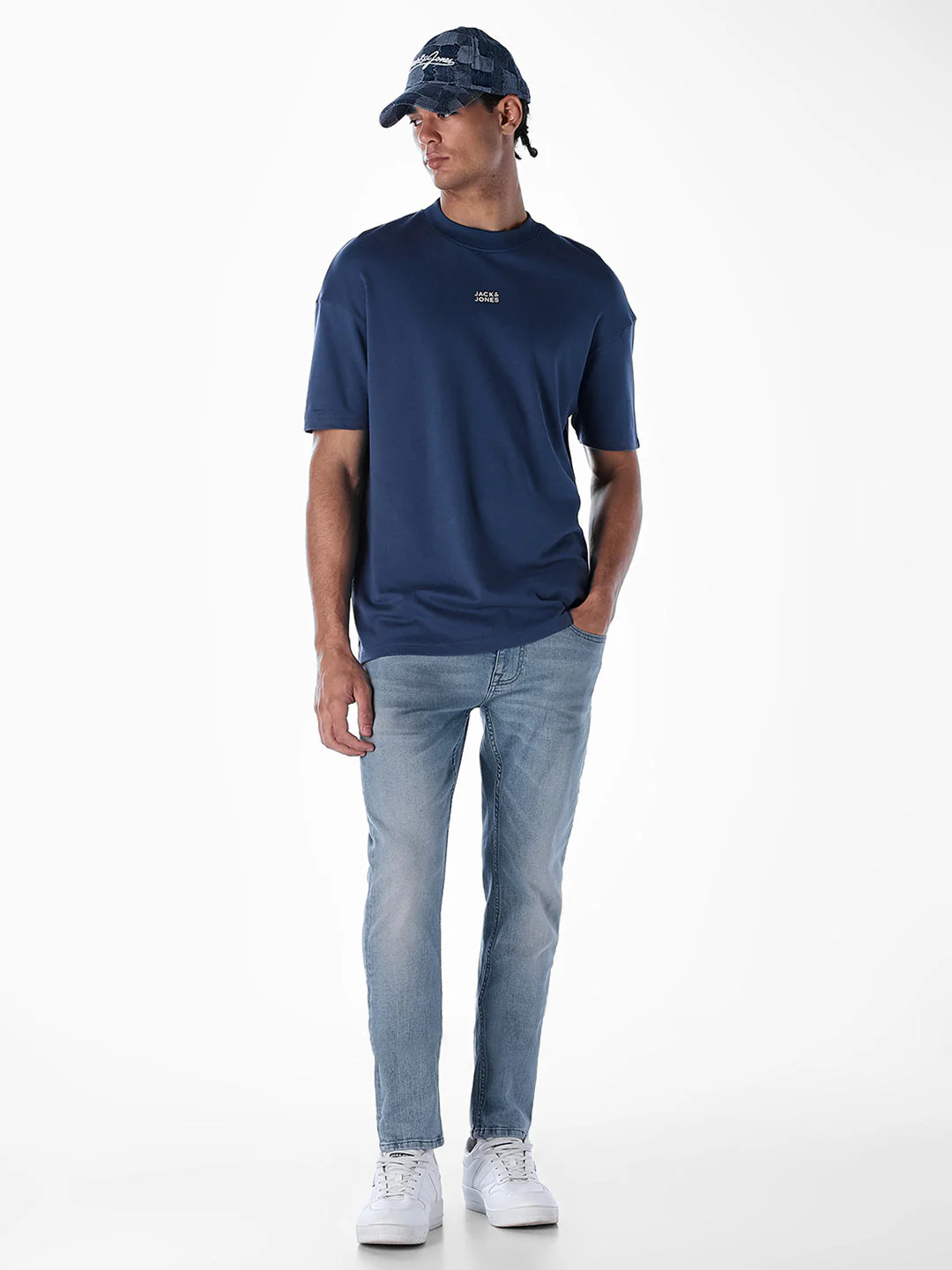 Light Blue 5 Pocket Glenn Slim Fit Jeans - Image 6