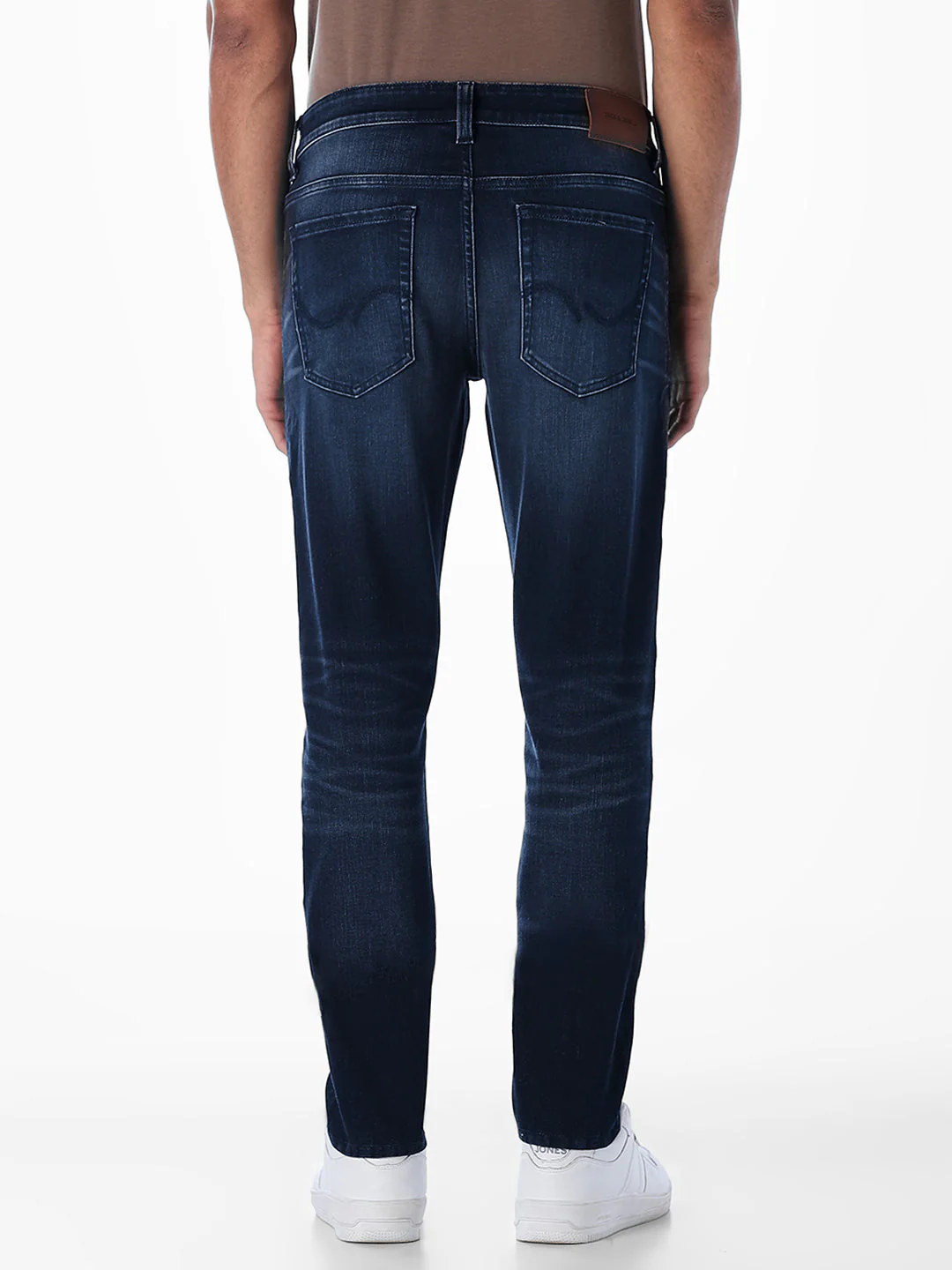 Dark Blue 5 Pocket Glenn Slim Fit Jeans - Image 3