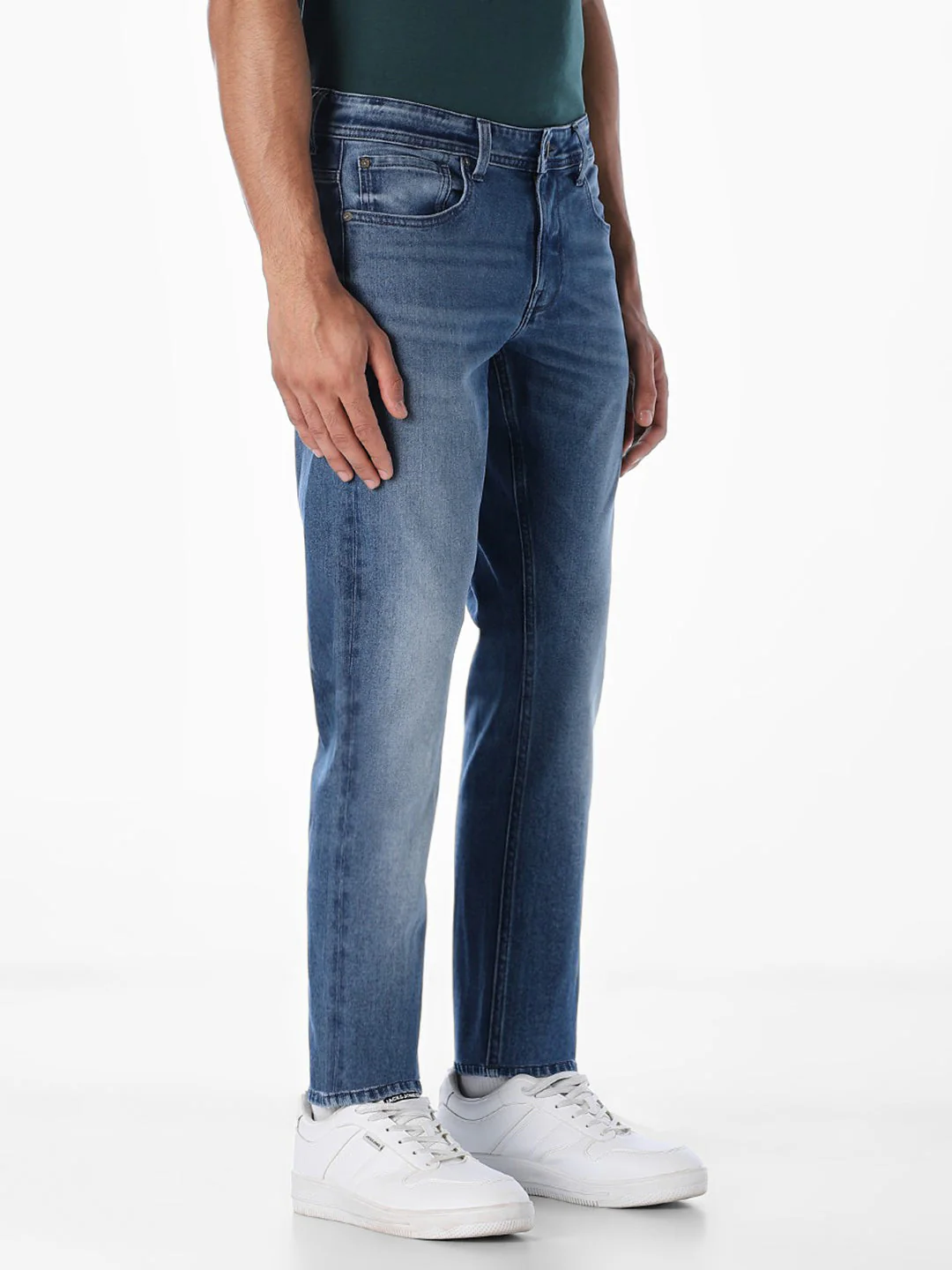 Light Blue 5 Pocket Slim Fit Jeans - Image 2