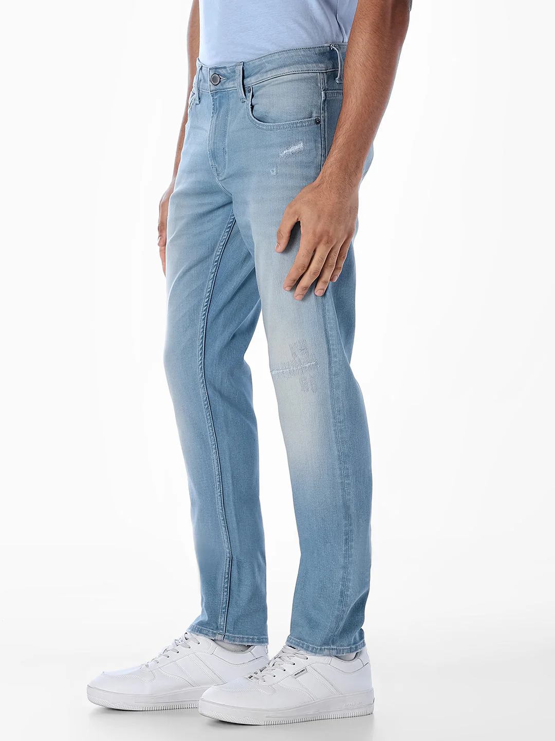 Mildly Distressed Glenn Slim Fit Jeans - Image 2