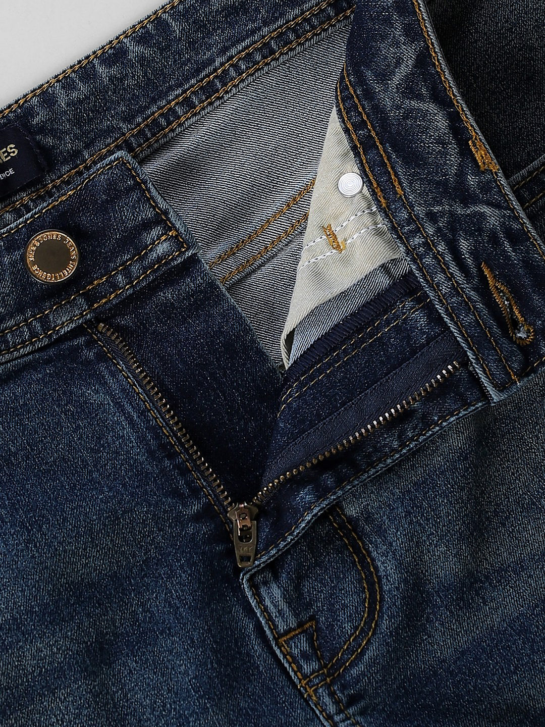 Dark Blue Tim Cropped Anti Fit Jeans - Image 5