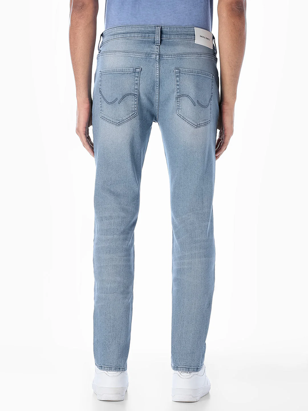Light Blue Cropped Tim Anti Fit Jeans - Image 3