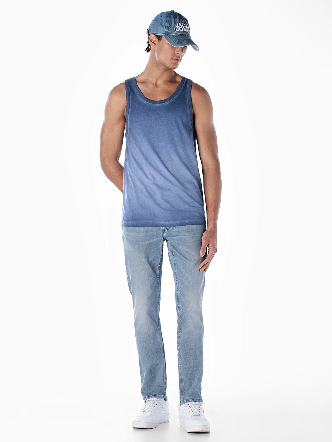 Light Blue Cropped Tim Anti Fit Jeans - Image 6