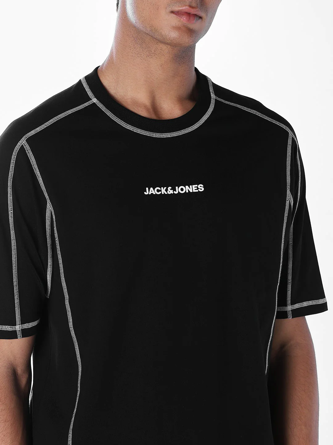 Contrast Stitch Detail Oversized T-shirt - Image 5