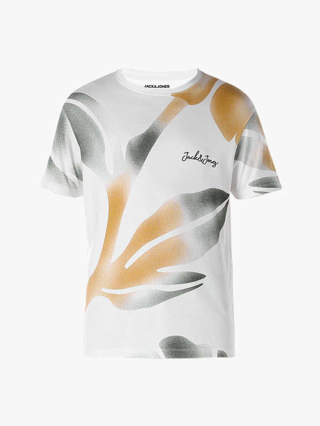 White Printed Cotton T-shirt - Image 7