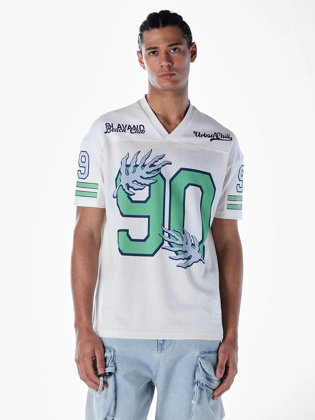 Cut & Sew Printed Oversized T-shirt - Image 2