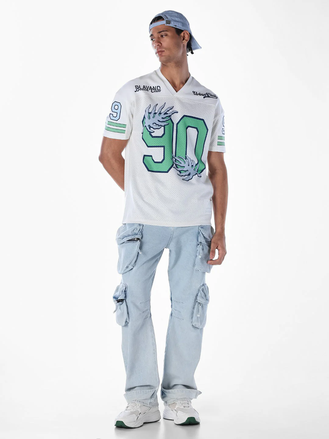 Cut & Sew Printed Oversized T-shirt - Image 6