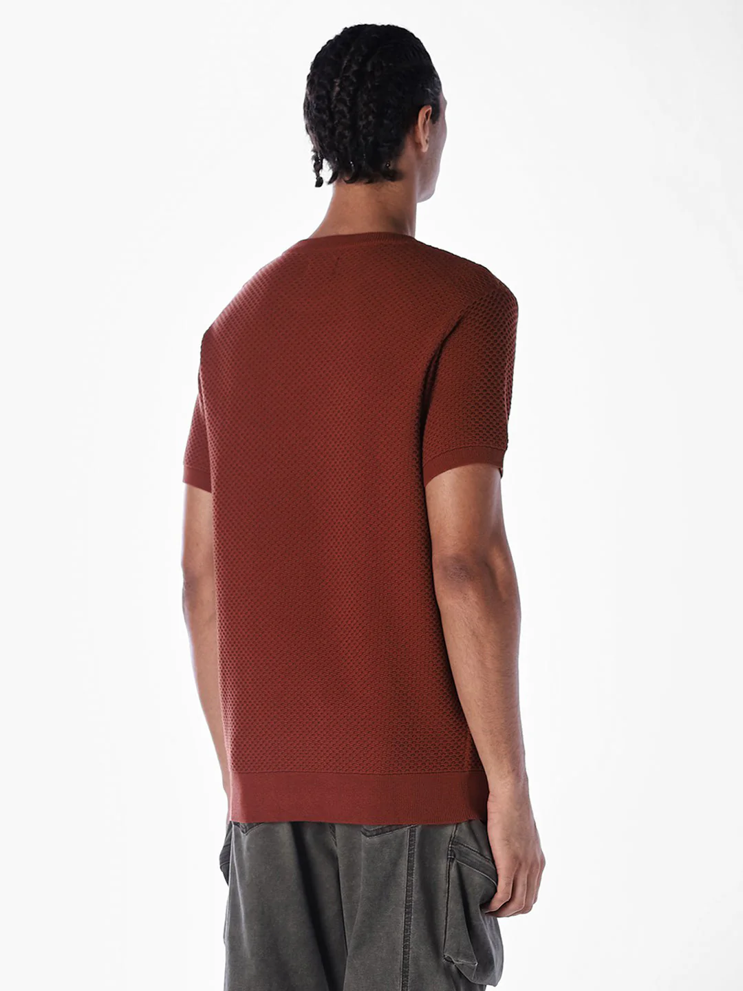 Knitted Crew Neck T-shirt - Image 4