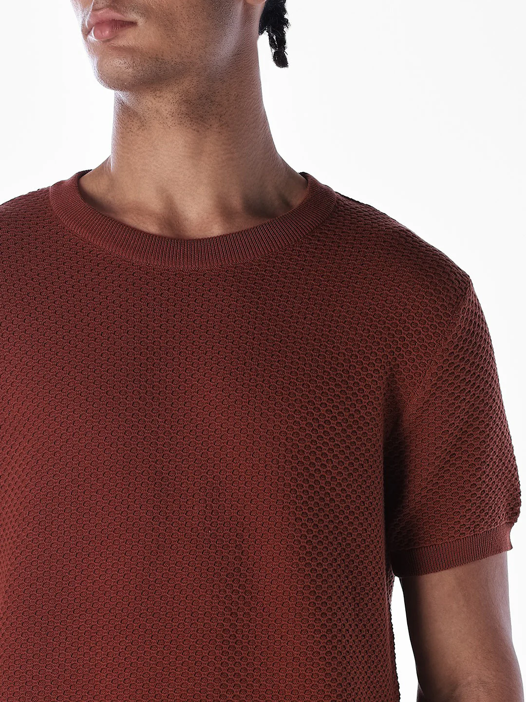 Knitted Crew Neck T-shirt - Image 5