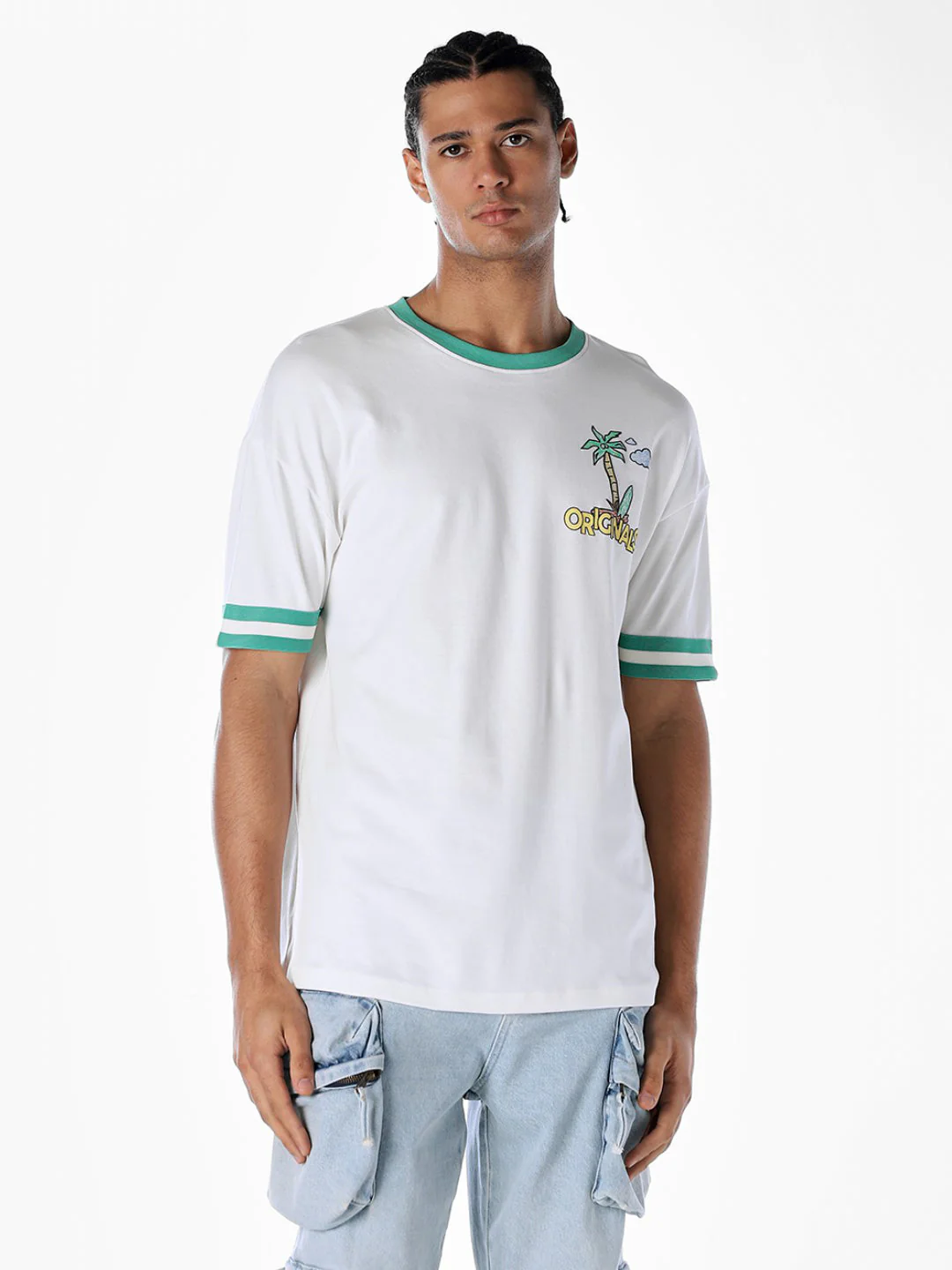 Contrast Tipping Oversized T-shirt - Image 2