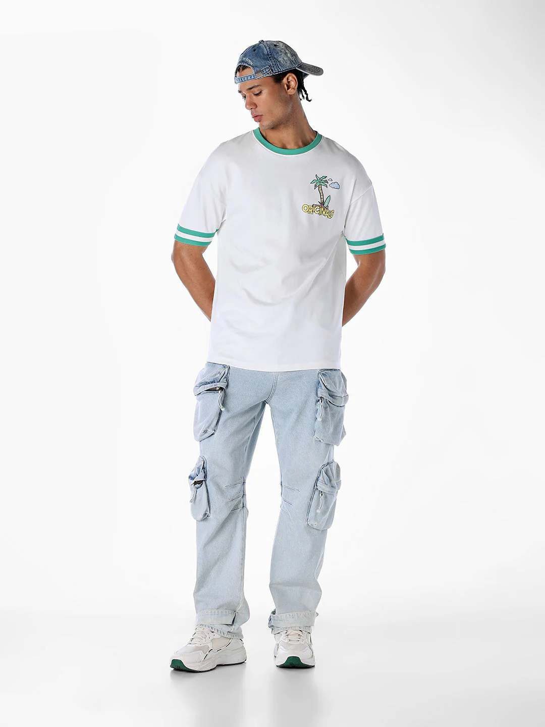 Contrast Tipping Oversized T-shirt - Image 6