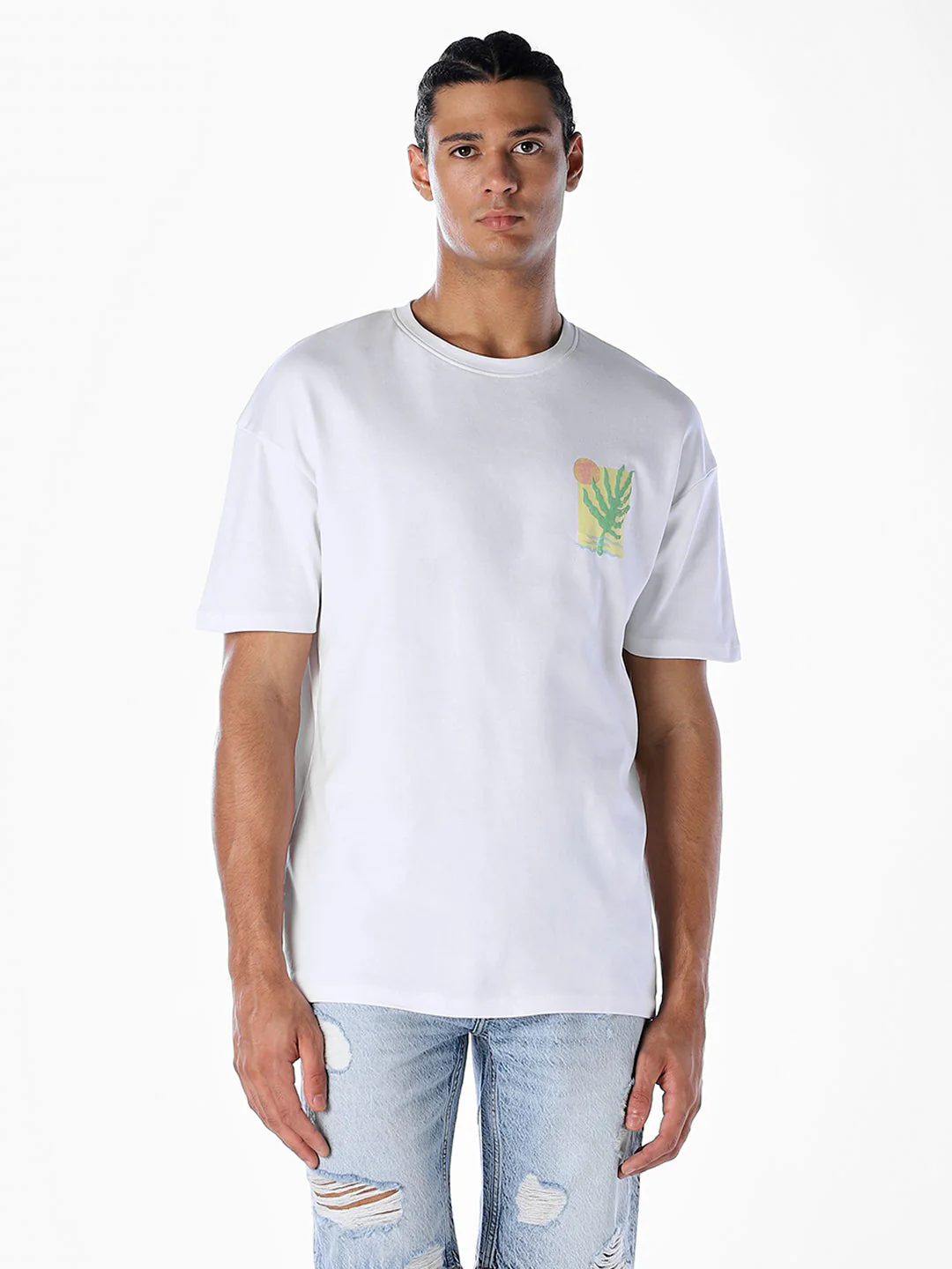 Back Printed Oversized T-shirt - Image 2