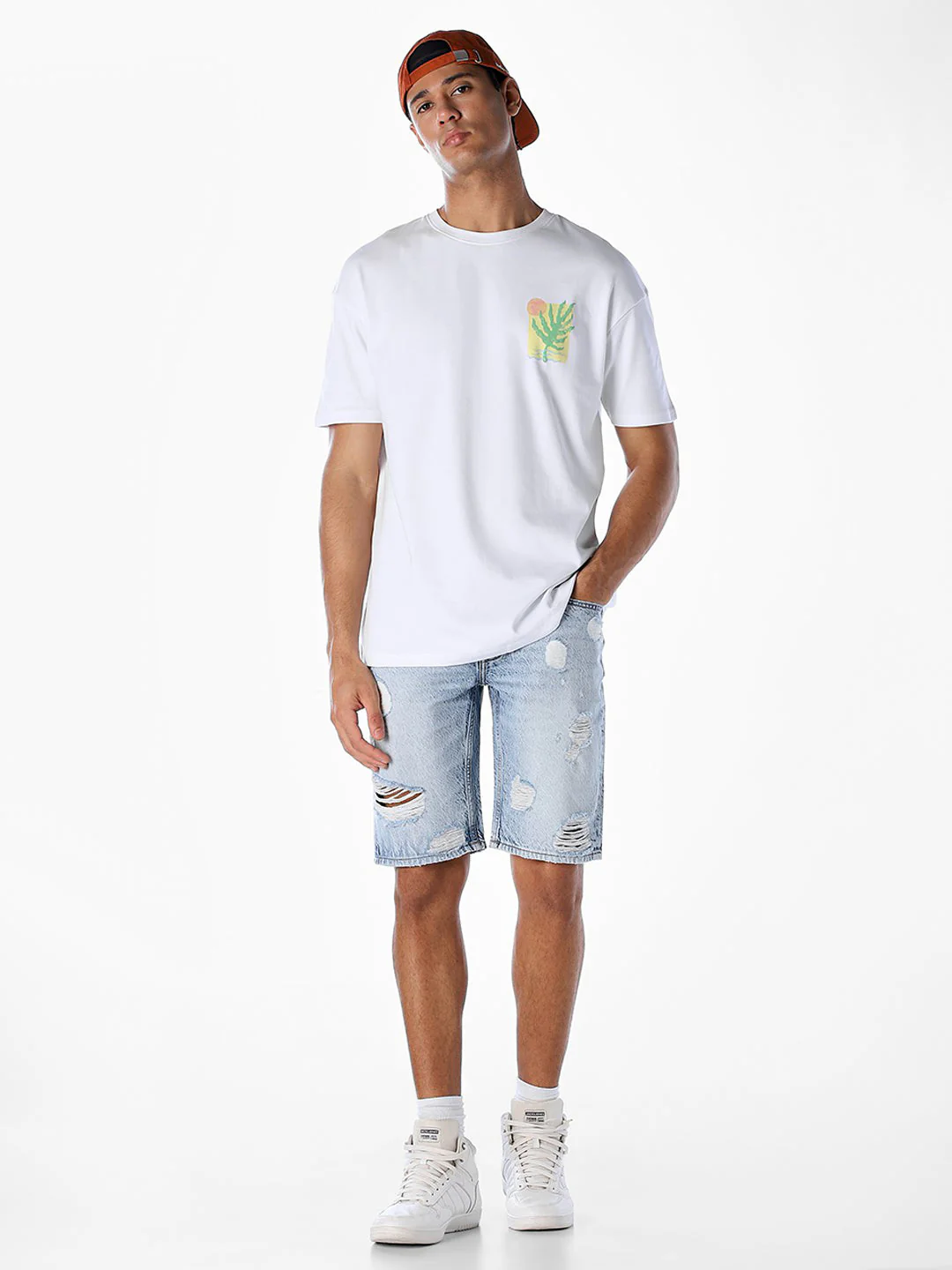 Back Printed Oversized T-shirt - Image 6