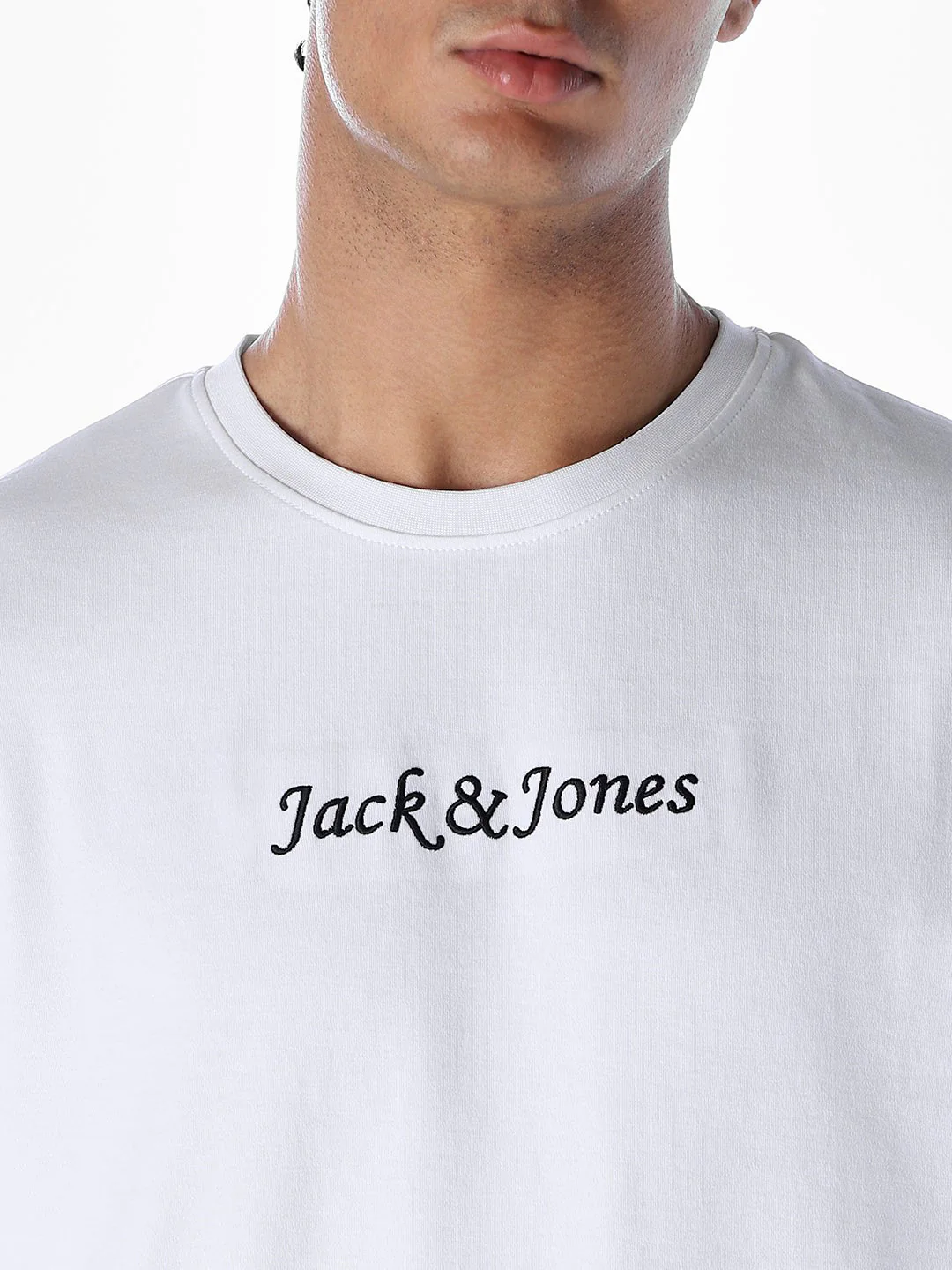 White Printed Boxy Fit T-shirt - Image 5