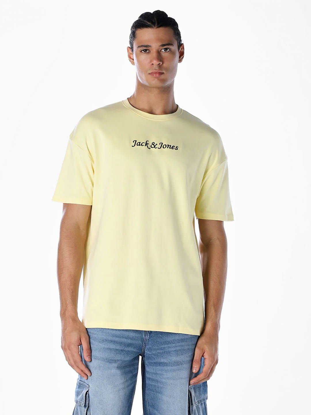 Yellow Printed Boxy Fit T-shirt - Image 2