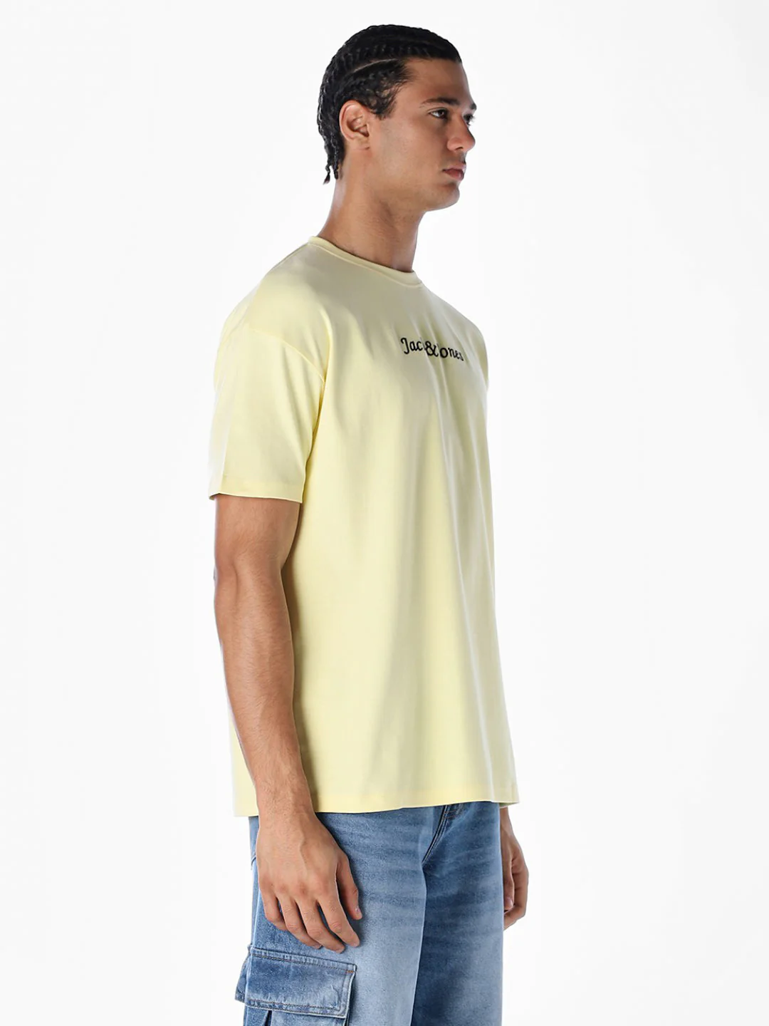 Yellow Printed Boxy Fit T-shirt - Image 3