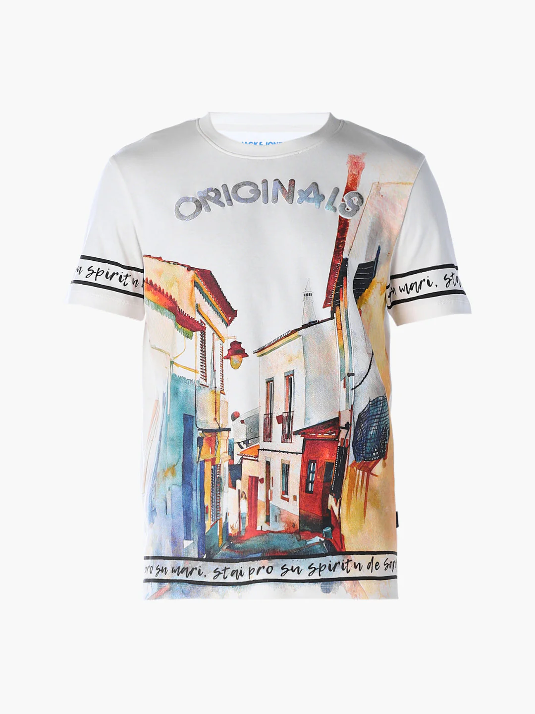 Illustrated Cityscape Print T-shirt - Image 7