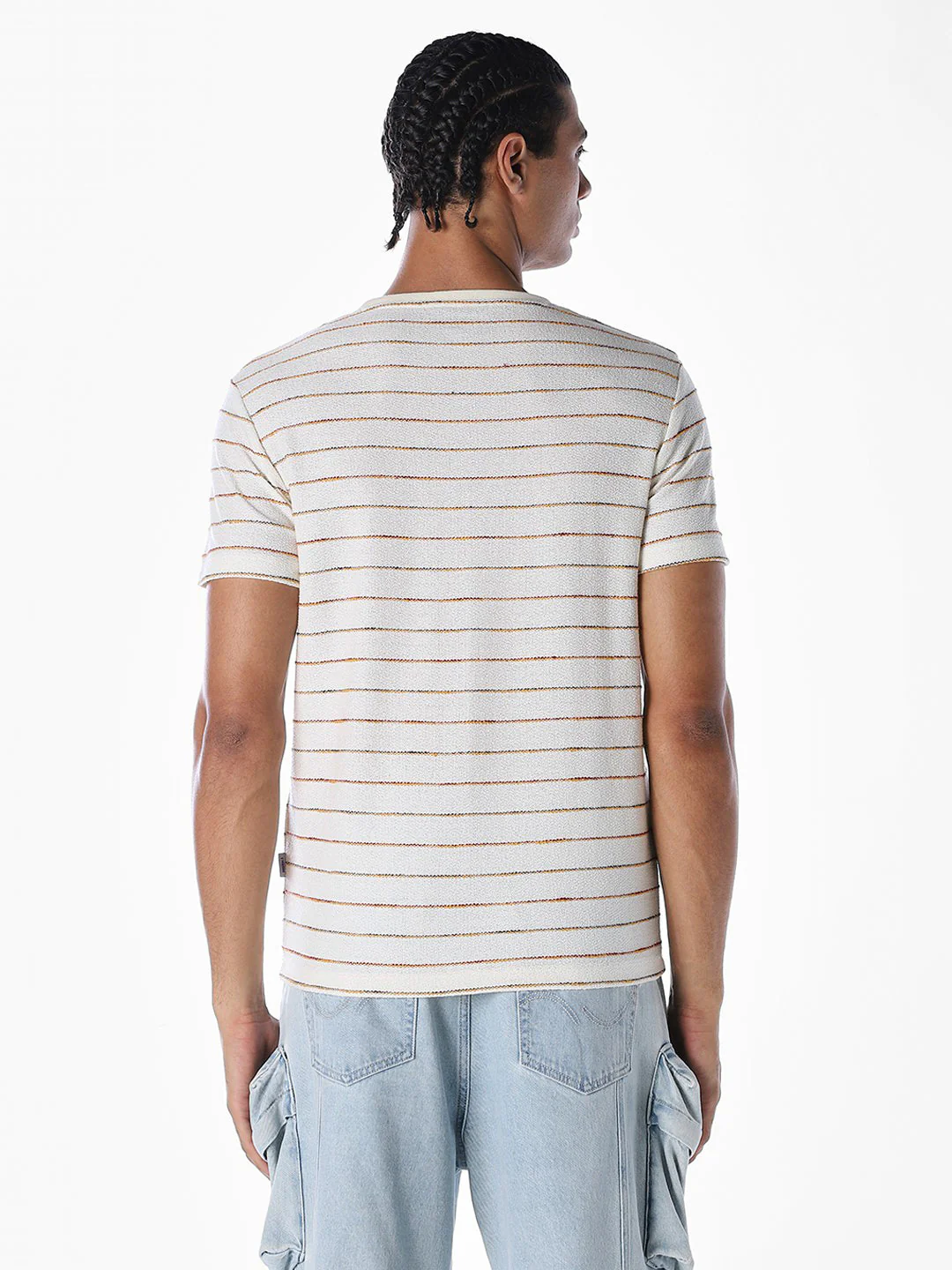 Yarn Dyed Striped T-shirt - Image 4