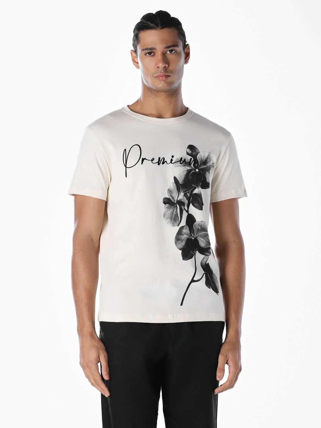 Off-White Floral Print T-shirt - Image 2