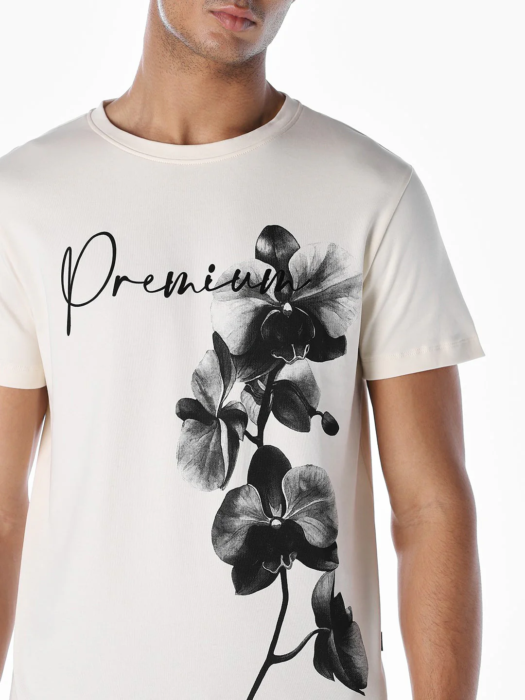 Off-White Floral Print T-shirt - Image 5