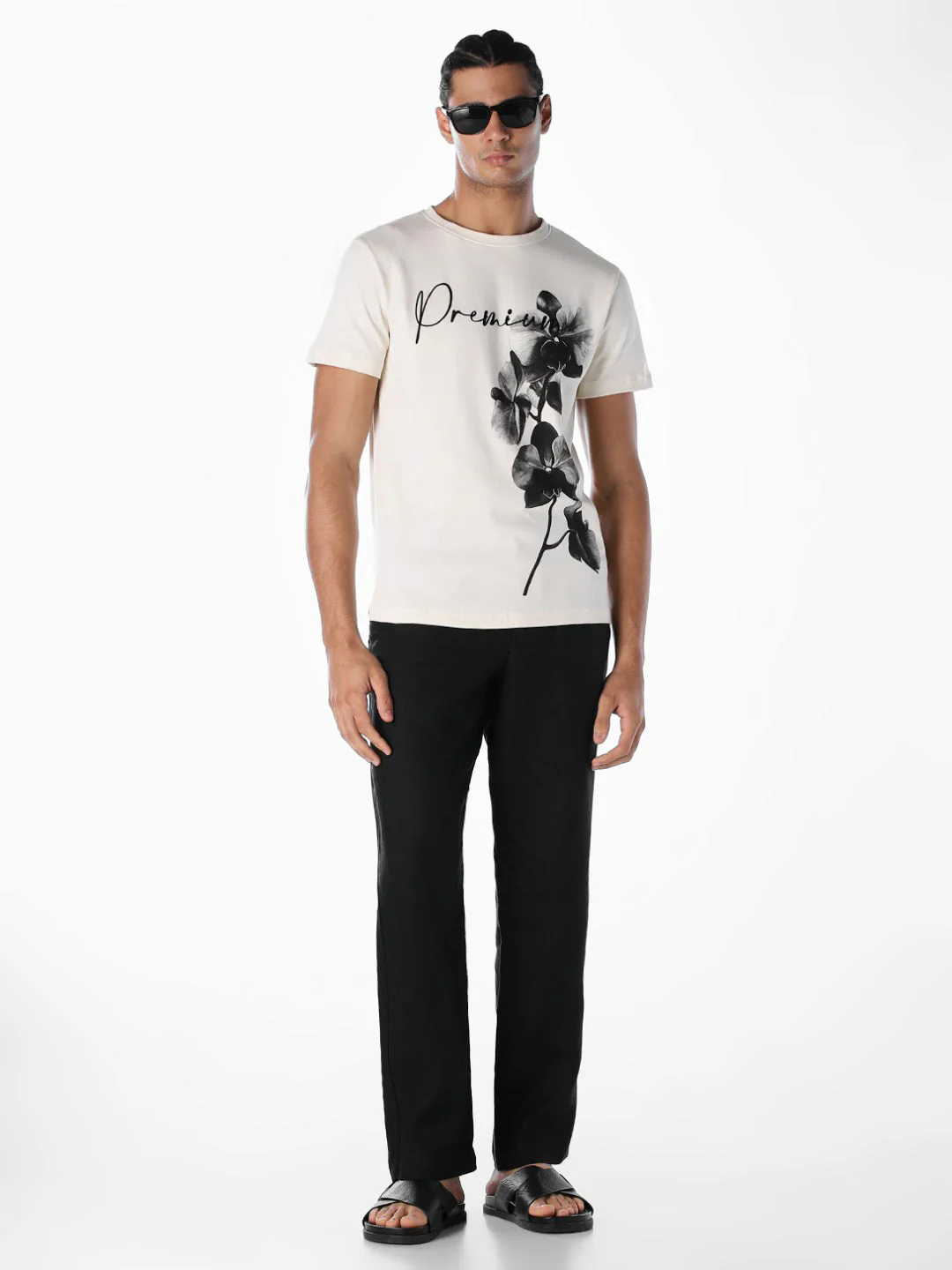 Off-White Floral Print T-shirt - Image 6