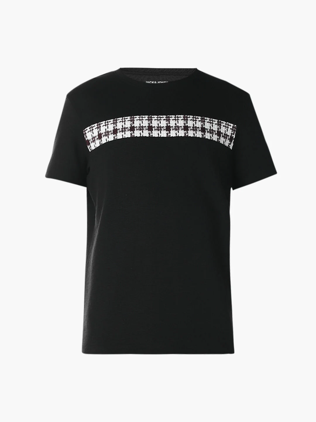 Cut & Sew Cotton Crew Neck T-shirt - Image 7