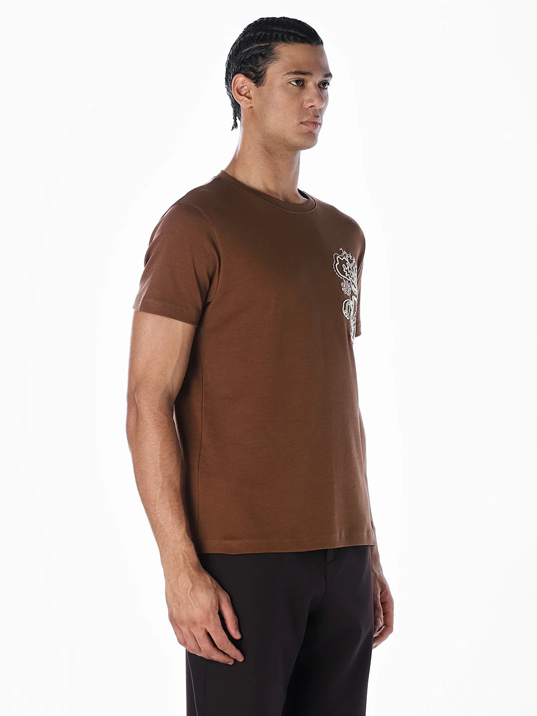 Embroidered Back Graphic T-shirt - Image 3