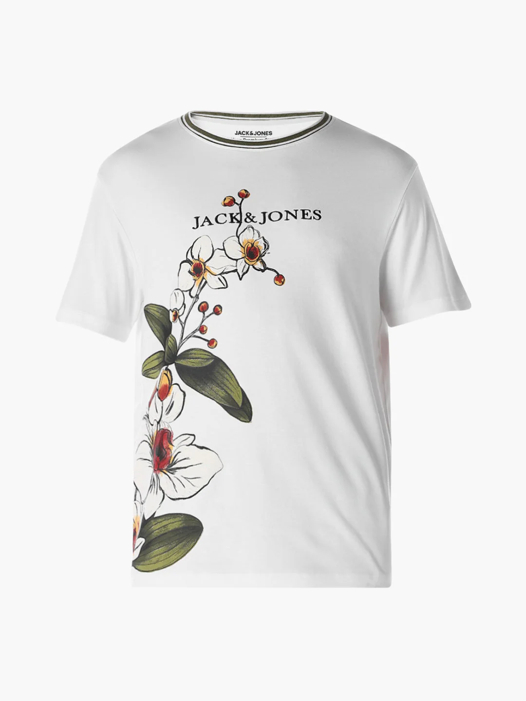 Embroidered Print Cotton T-shirt - Image 7