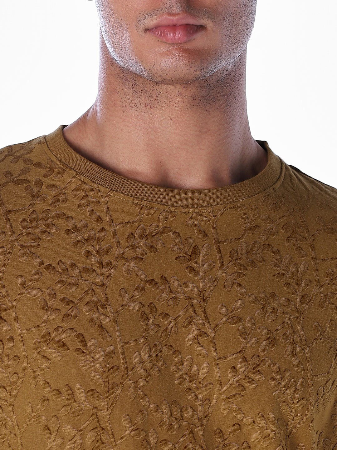 Jacquard Crew Neck T-shirt - Image 5