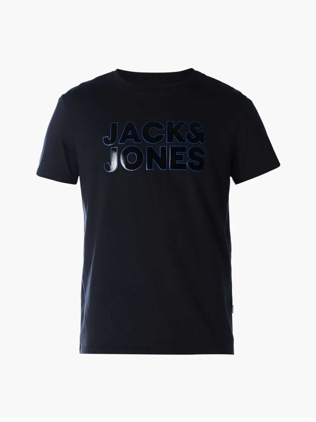 Logo Print Crew Neck T-shirt - Black - Image 7
