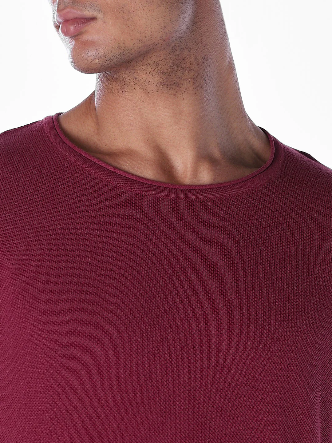 Knitted Cotton Crew Neck T-shirt - Image 5