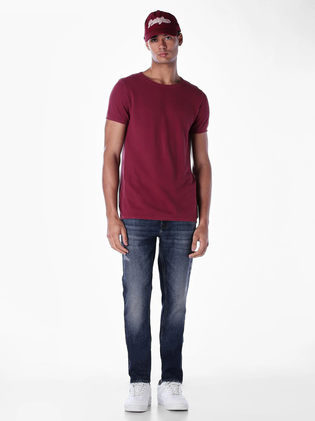 Knitted Cotton Crew Neck T-shirt - Image 6