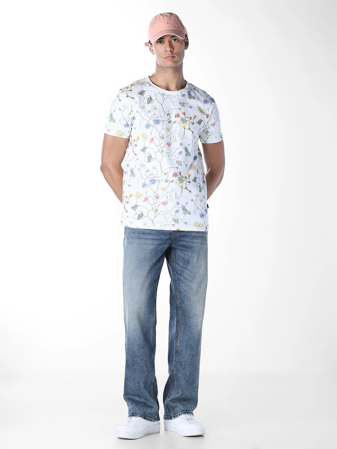 Floral Print Cotton T-shirt - Image 6