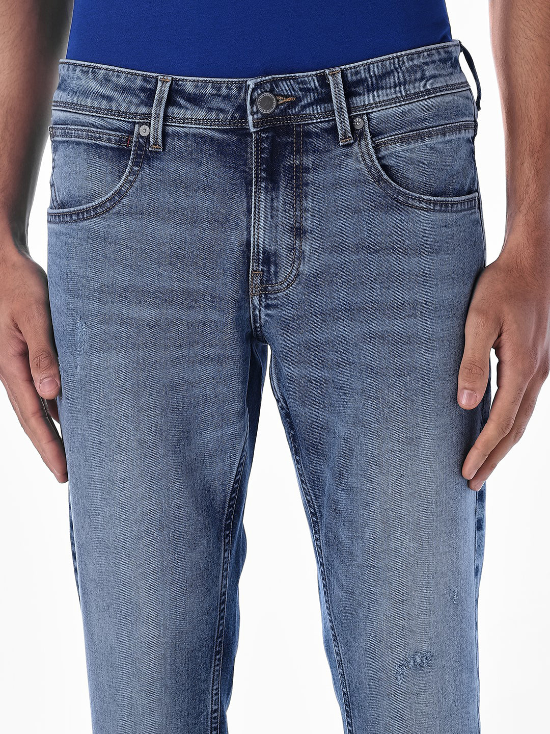 Light Blue Brak Slim Fit Jeans - Image 4