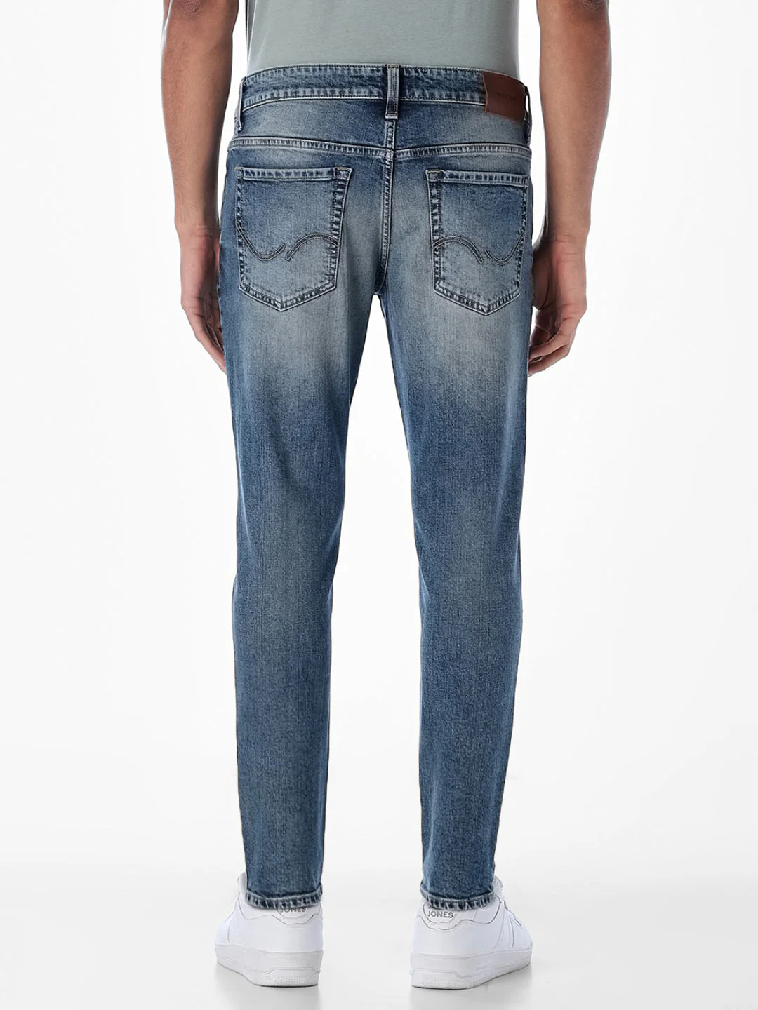 Washed Brak Slim Fit Jeans - Image 3