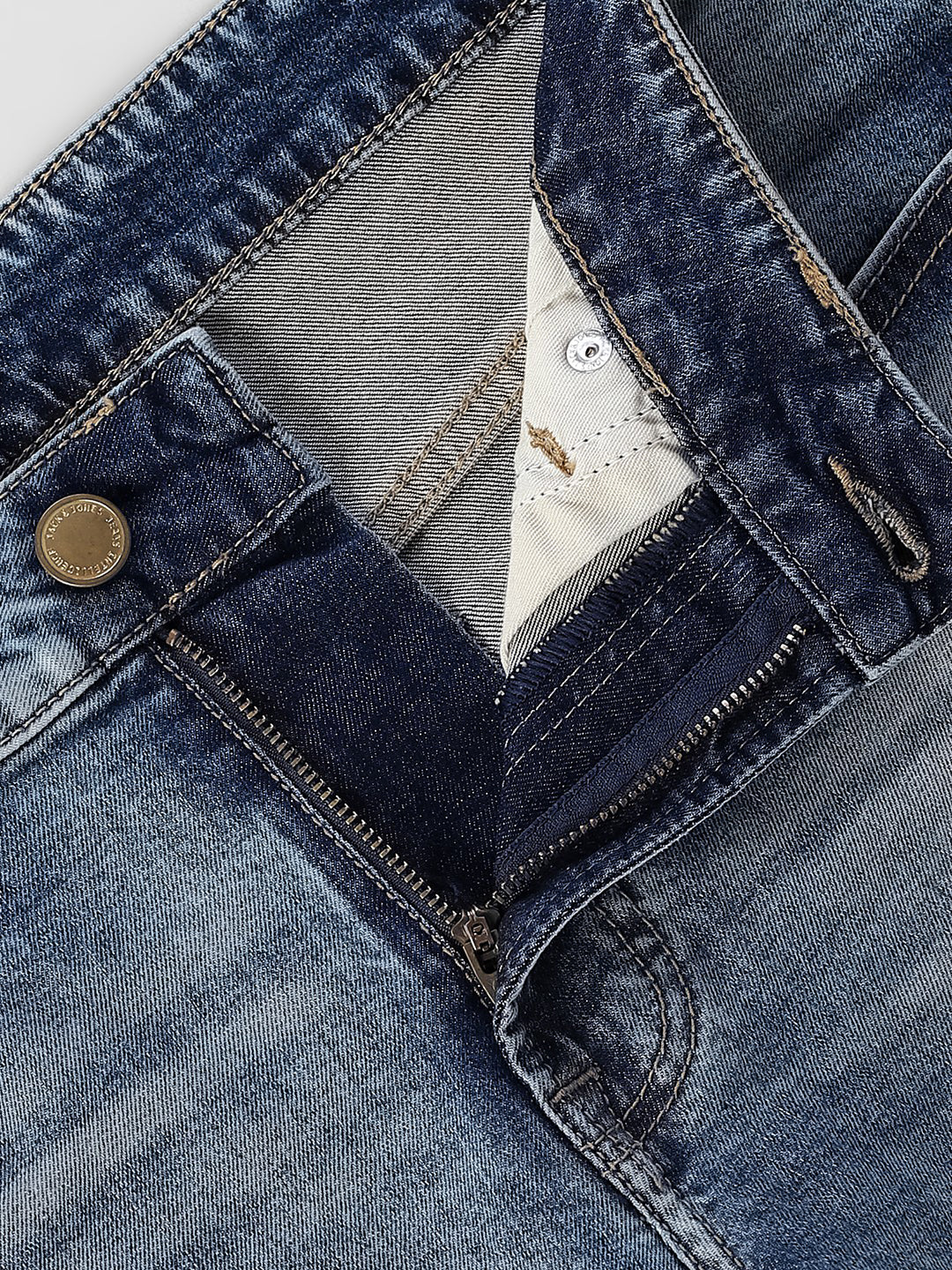 Washed Brak Slim Fit Jeans - Image 5