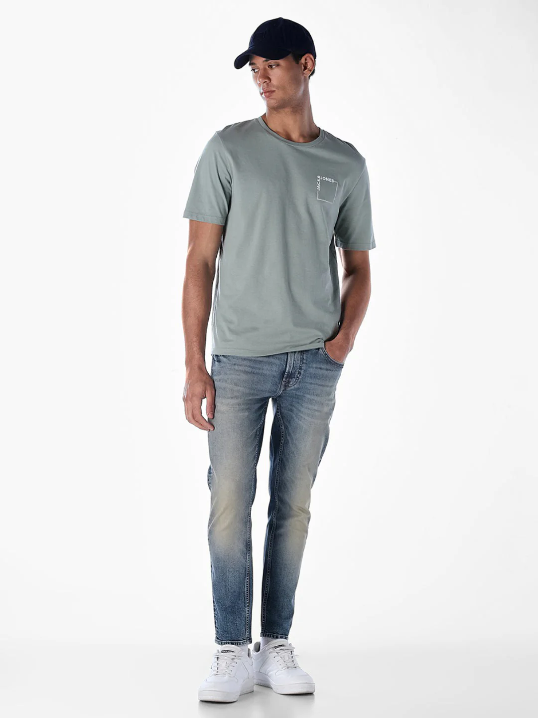 Washed Brak Slim Fit Jeans - Image 6