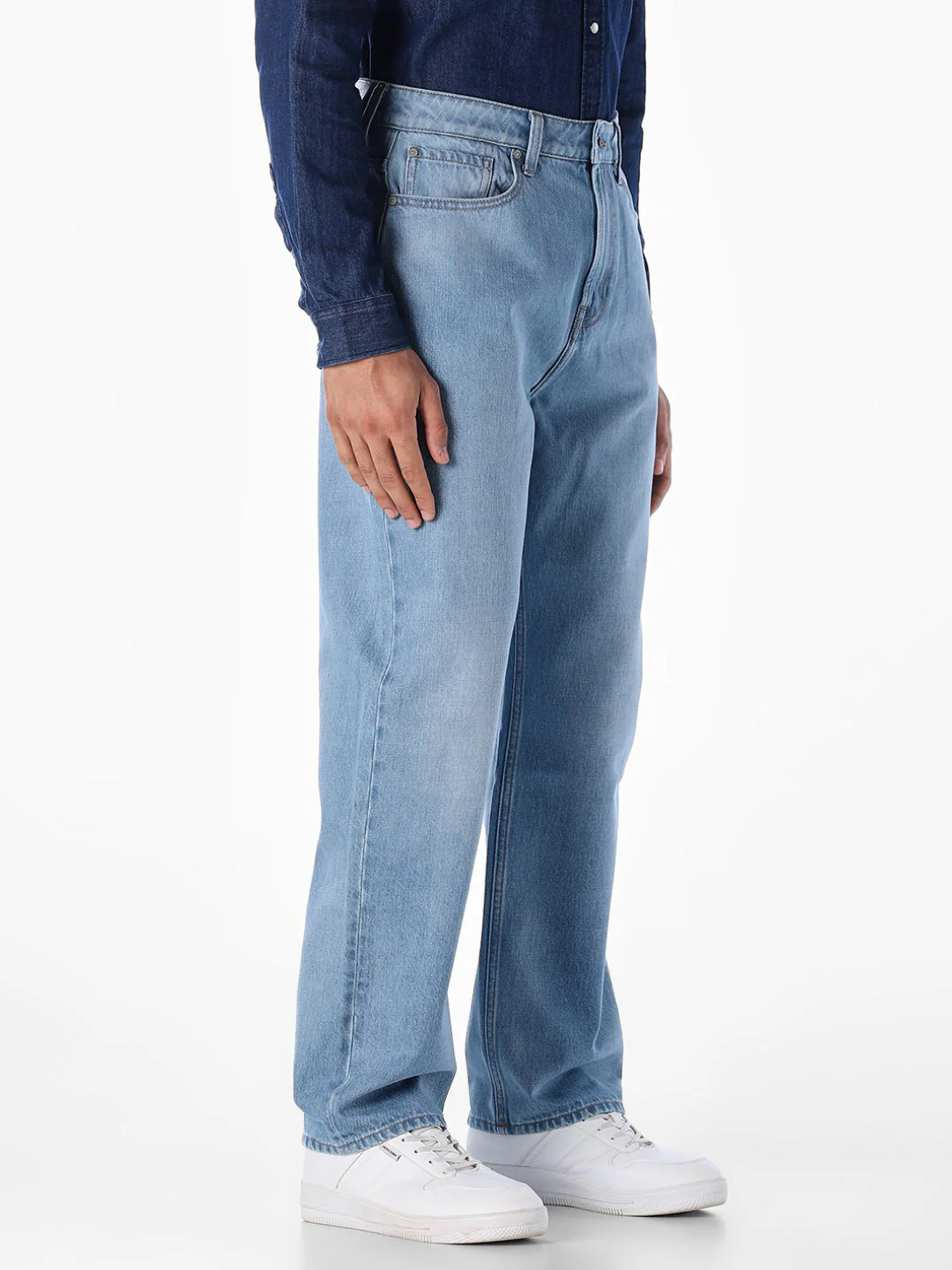 Light Blue Dario Loose Fit Jeans - Image 2