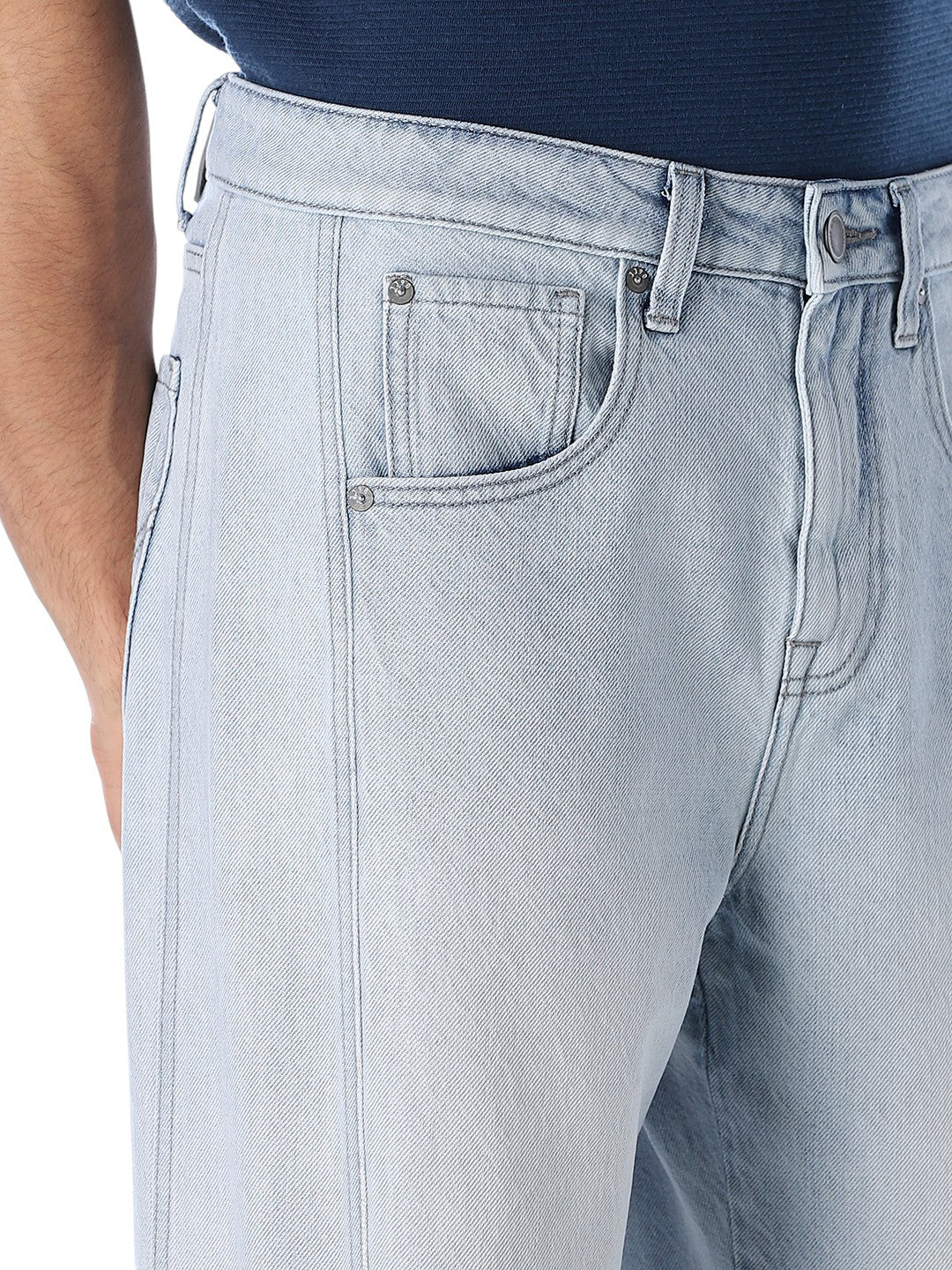 Light Blue Eddie Loose Fit Jeans - Image 4