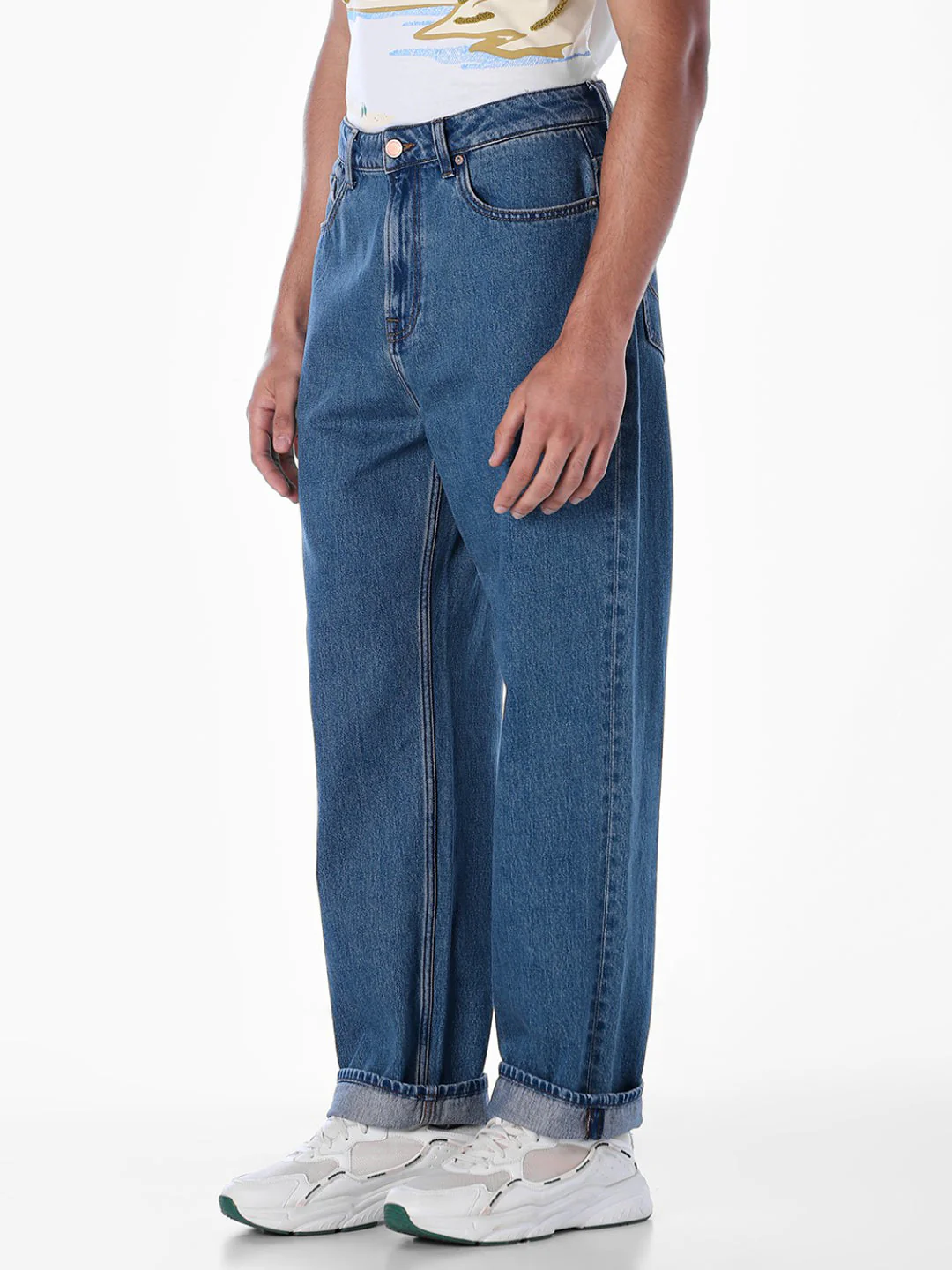 High Rise 5 Pocket Dario Loose Fit Jeans - Image 2