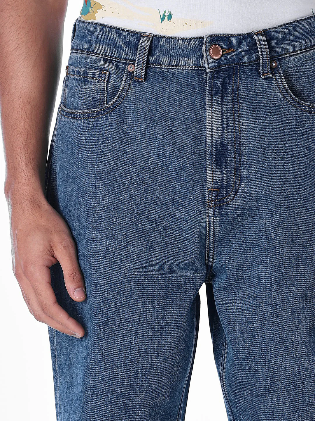 High Rise 5 Pocket Dario Loose Fit Jeans - Image 4