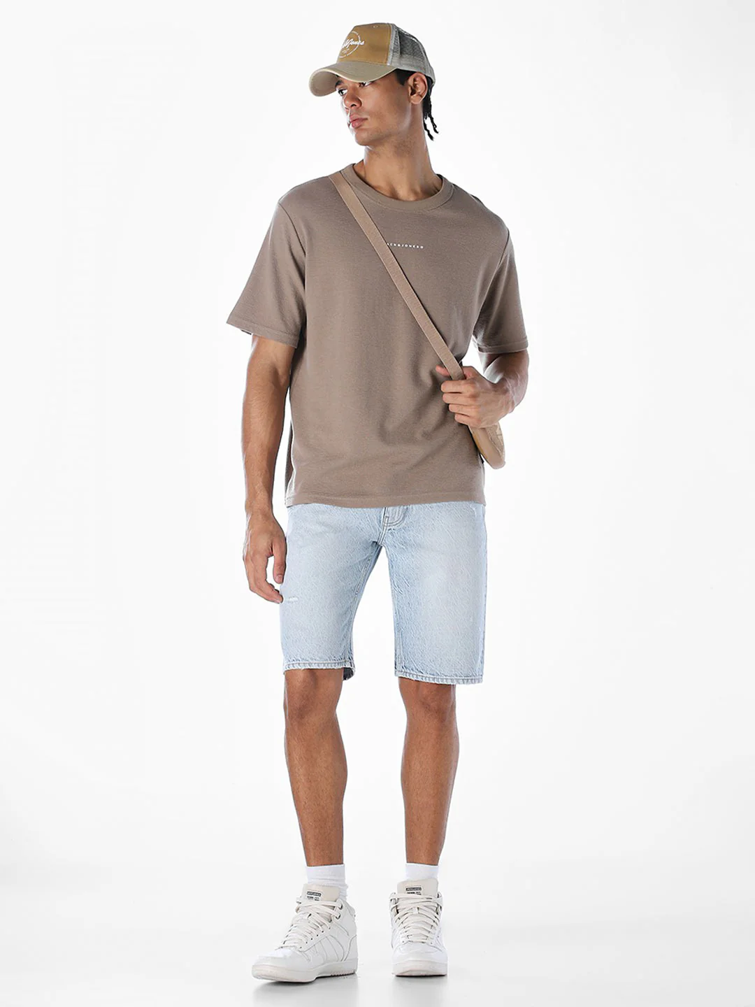 Light Blue 5 Pocket Denim Shorts - Image 6