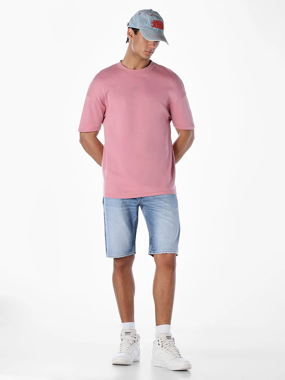 Blue Washed 5 Pocket Denim Shorts - Image 6