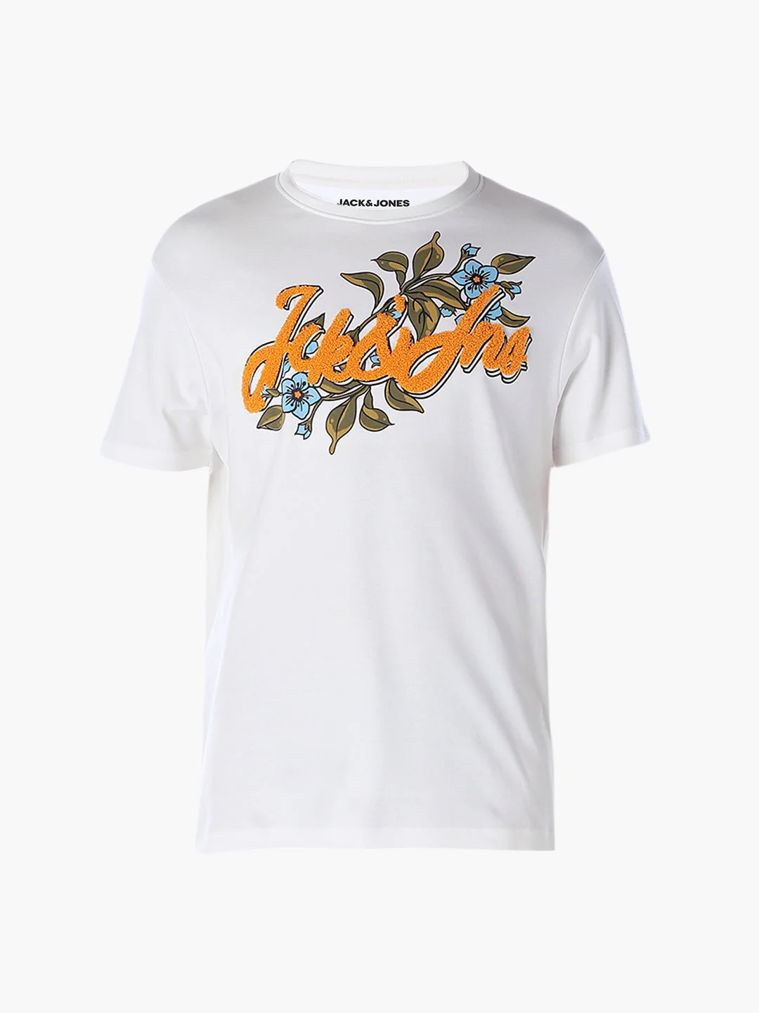 Embroidered Floral Logo Print T-shirt - Image 7