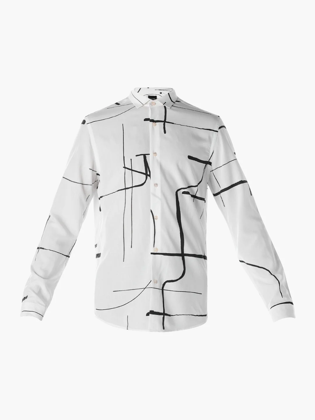 Printed Viscose Slim Fit Shirt - Image 7